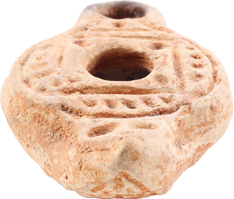 RARE VARIANT ROMAN OIL LAMP C.200-500 AD - Fagan Arms