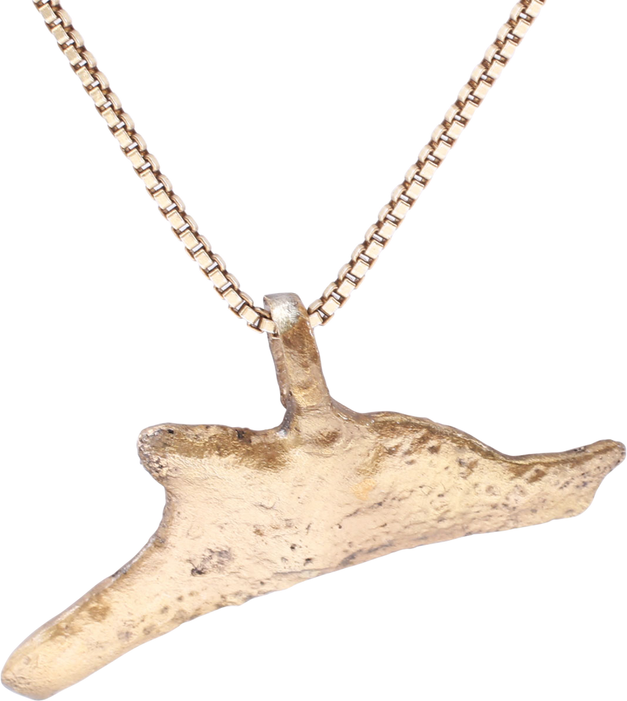 GREEK/UKRAINE BRONZE DOLPHIN PENDANT NECKLACE, 5TH-4TH CENTURY BC - Fagan Arms