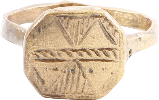 BYZANTINE CHRISTIAN RING, 5TH-9TH CENTURY AD, SIZE 10 ½ - Fagan Arms