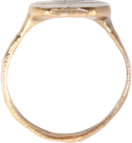 BYZANTINE CHRISTIAN RING, 5TH-9TH CENTURY AD, SIZE 10 ½ - Fagan Arms