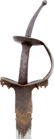 INDOPERSIAN TWO HAND SWORD KHONDA, 18TH CENTURY - Fagan Arms