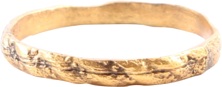 EUROPEAN WEDDING RING ,C.1400-60, SIZE 6 3/4 - Fagan Arms