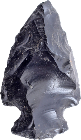 PRE-COLUMBIAN OBSIDIAN VOTIVE ARROWHEAD - Fagan Arms