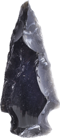 FINE PRE-COLUMBIAN OBSIDIAN ARROWHEAD - Fagan Arms