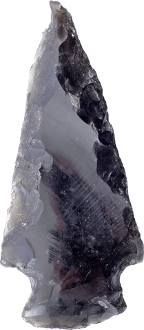 FINE PRE-COLUMBIAN OBSIDIAN ARROWHEAD - Fagan Arms