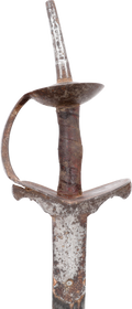 INDOPERSIAN TWO HAND SWORD KHONDA, 18TH CENTURY - Fagan Arms