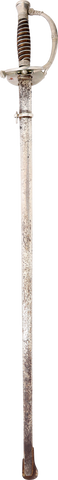 BELGIAN SILVERED HILTED OFFICER’S SWORD, LAST QUARTER OF THE 19TH CENTURY - Fagan Arms