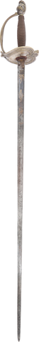 FRENCH SILVERED HILT OFFICER’S SWORD, C.1790 - Fagan Arms
