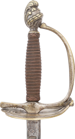 FRENCH SILVERED HILT OFFICER’S SWORD, C.1790 - Fagan Arms