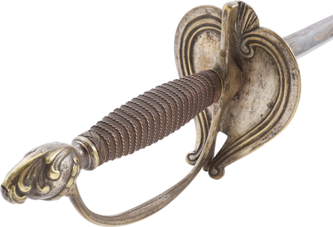 FRENCH SILVERED HILT OFFICER’S SWORD, C.1790 - Fagan Arms