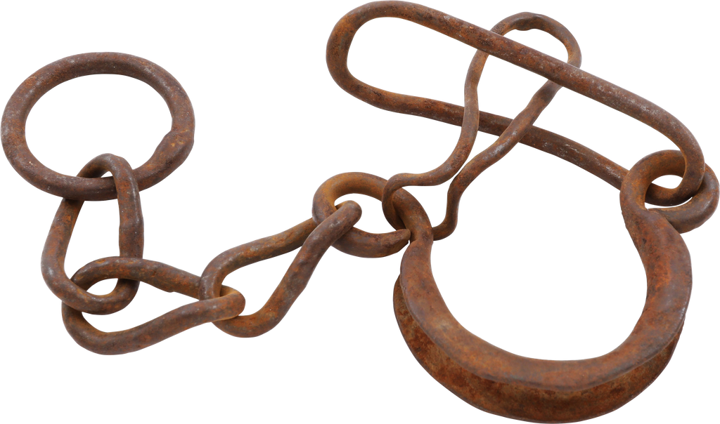 HEAVY FORGED IRON SLAVE LEG SHACKLE - Fagan Arms