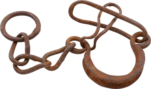 HEAVY FORGED IRON SLAVE LEG SHACKLE - Fagan Arms