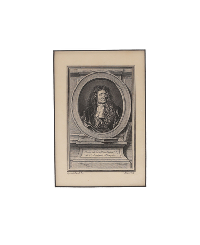 ORIGINAL ENGLISH LITHOGRAPH 1726 JEAN DE LA FONTAINE - Fagan Arms