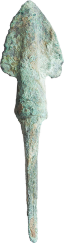 EUROPEAN BRONZE ARROWHEAD, LATE BRONZE AGE C.1200-800BC. - Fagan Arms
