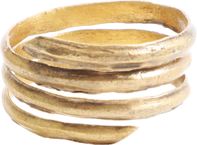 VIKING COIL RING 850-1050 AD, SIZE 11 1/4 - Fagan Arms