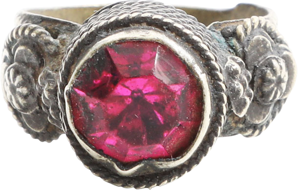 SILVER EASTERN EUROPEAN GYPSY RING 19TH CENTURY, SIZE 8 - Fagan Arms