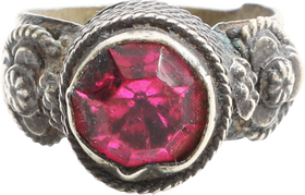 SILVER EASTERN EUROPEAN GYPSY RING 19TH CENTURY, SIZE 8 - Fagan Arms