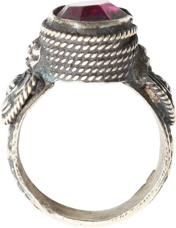 SILVER EASTERN EUROPEAN GYPSY RING 19TH CENTURY, SIZE 8 - Fagan Arms