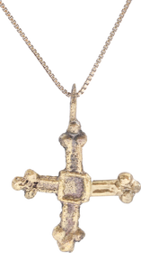FINE EARLY CHRISTIAN CONVERT’S CROSS NECKLACE, 9TH-11TH CENTURY AD - Fagan Arms