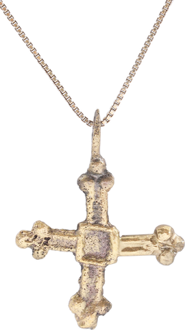 FINE EARLY CHRISTIAN CONVERT’S CROSS NECKLACE, 9TH-11TH CENTURY AD - Fagan Arms