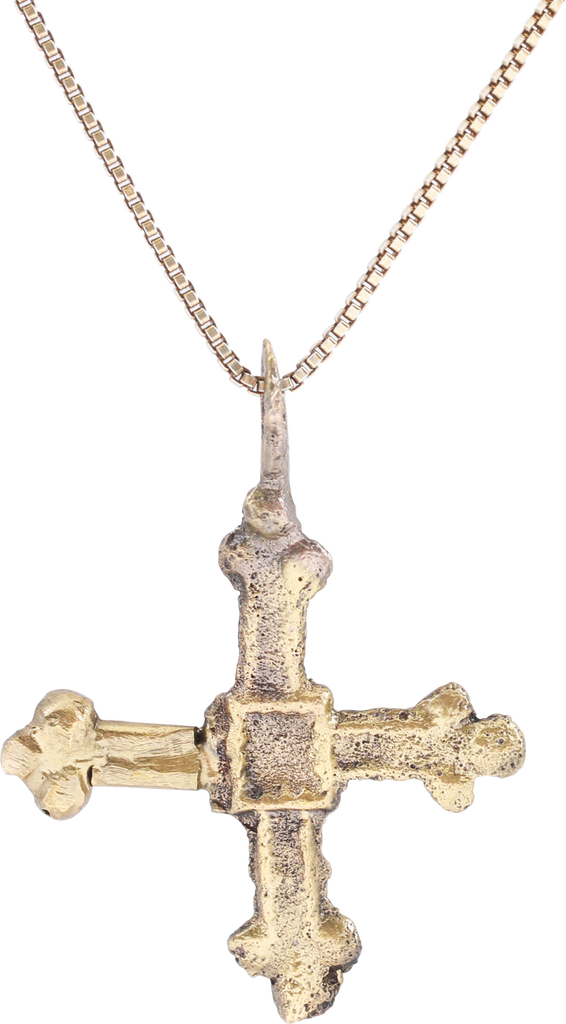 FINE EARLY CHRISTIAN CONVERT’S CROSS NECKLACE, 9TH-11TH CENTURY AD - Fagan Arms