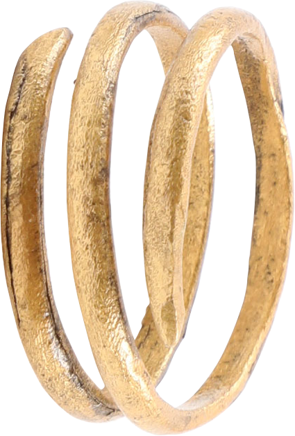 VIKING COIL RING, 9TH-10TH CENTURY AD, SIZE 9 ¼ - Fagan Arms