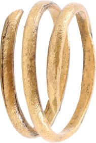 VIKING COIL RING, 9TH-10TH CENTURY AD, SIZE 9 ¼ - Fagan Arms