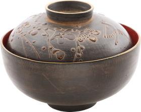 RARE TECHNIQUE EDO PERIOD JAPANESE BOWL AND COVER - Fagan Arms