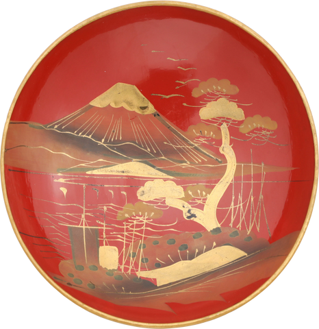 RARE TECHNIQUE EDO PERIOD JAPANESE BOWL AND COVER - Fagan Arms