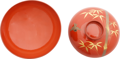 JAPANESE LACQUERED BOWL OWAN, MEIJI PERIOD, 1867-1912 - Fagan Arms