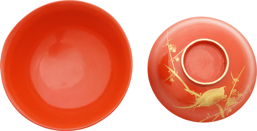 JAPANESE LACQUERED BOWL, OWAN. MEIJI PERIOD, BEFORE 1912 - Fagan Arms