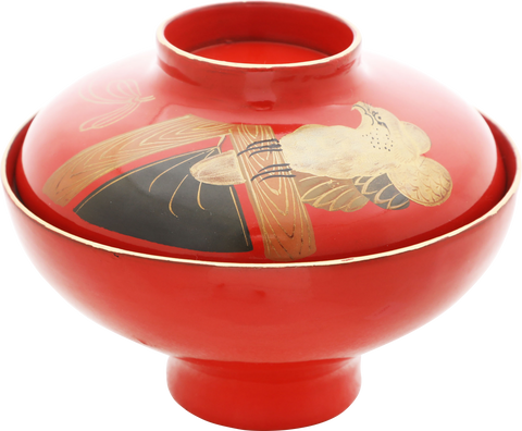 JAPANESE LACQUERED BOWL, OWAN. MEIJI PERIOD, BEFORE 1912 - Fagan Arms