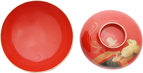 JAPANESE LACQUERED BOWL, OWAN. MEIJI PERIOD, BEFORE 1912 - Fagan Arms