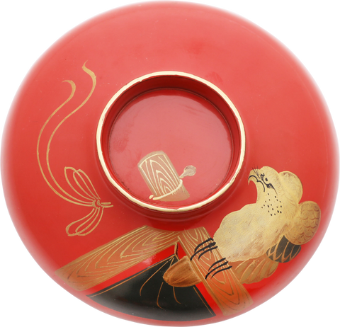 JAPANESE LACQUERED BOWL, OWAN. MEIJI PERIOD, BEFORE 1912 - Fagan Arms