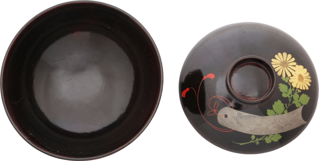 FINE JAPANESE LACQUERED BOWL, OWAN. MEIJI PERIOD, BEFORE 1912 - Fagan Arms