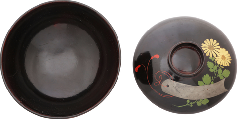 FINE JAPANESE LACQUERED BOWL, OWAN. MEIJI PERIOD, BEFORE 1912 - Fagan Arms