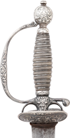 ENGLISH SILVER HILTED SMALLSWORD C.1757-58 - Fagan Arms