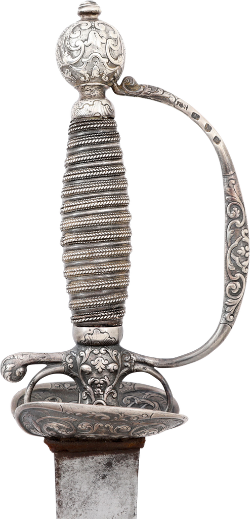 ENGLISH SILVER HILTED SMALLSWORD C.1757-58 - Fagan Arms