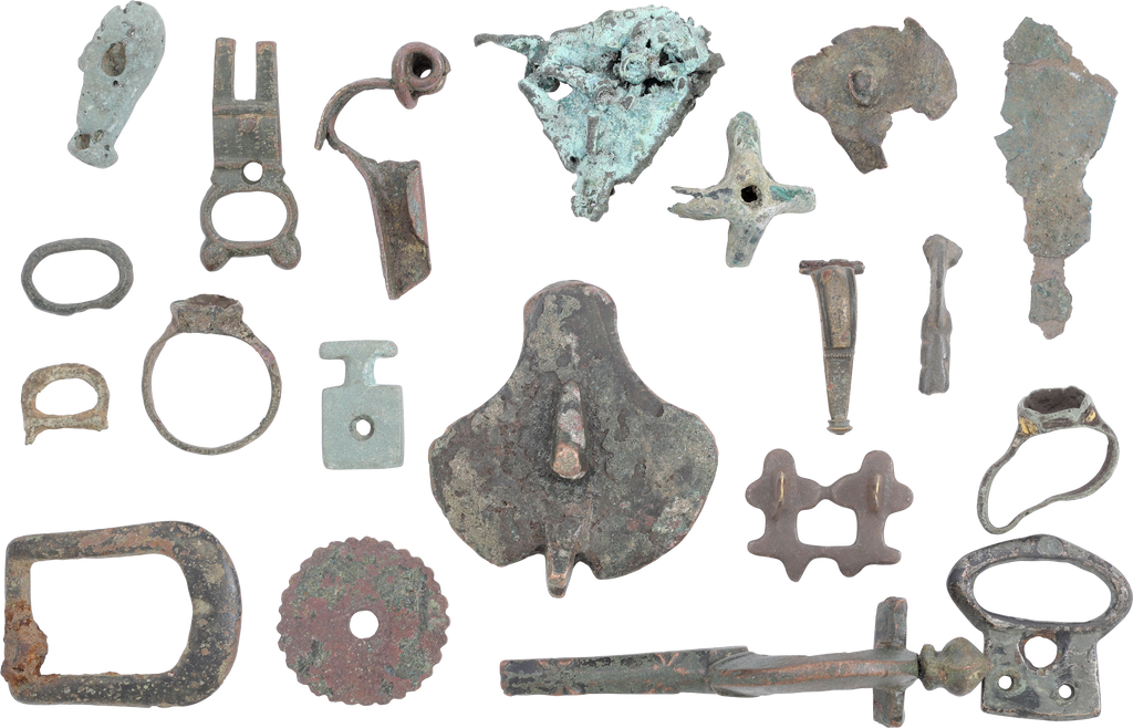 MIXED ANCIENT, MEDIEVAL AND LATER BRONZE ARTIFACTS - Fagan Arms