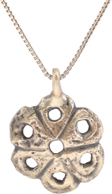 ROMAN WHEEL OF FORTUNE AMULET NECKLACE, 5TH-7TH CENTURY AD - Fagan Arms