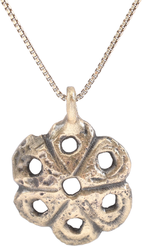 ROMAN WHEEL OF FORTUNE AMULET NECKLACE, 5TH-7TH CENTURY AD - Fagan Arms