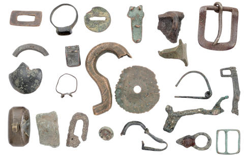 MIXED ANCIENT, MEDIEVAL AND LATER BRONZE ARTIFACTS - Fagan Arms