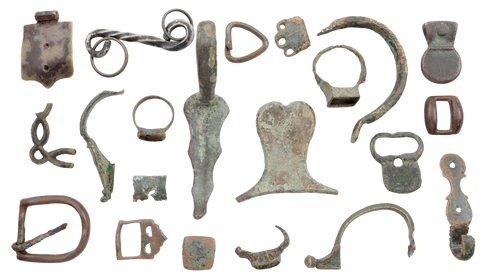 MIXED ANCIENT, MEDIEVAL AND LATER BRONZE ARTIFACTS - Fagan Arms