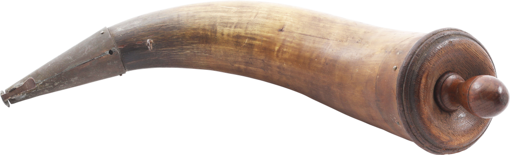 AMERICAN REVOLUTIONARY WAR GUNNER’S POWDER HORN - Fagan Arms