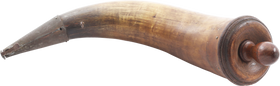 AMERICAN REVOLUTIONARY WAR GUNNER’S POWDER HORN - Fagan Arms