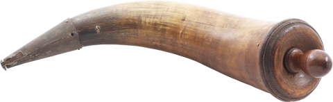 AMERICAN REVOLUTIONARY WAR GUNNER’S POWDER HORN - Fagan Arms