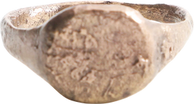 ROMAN SIGNET RING, 2ND-5TH CENTURY AD, SIZE 6 ½ - Fagan Arms
