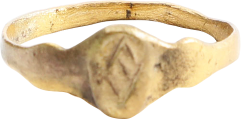 LATE MEDIEVAL WOMAN'S FASHION RING, SIZE 6 1/2 - Fagan Arms