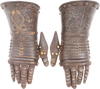 PAIR OF EUROPEAN ETCHED AND GILT GAUNTLETS - Fagan Arms