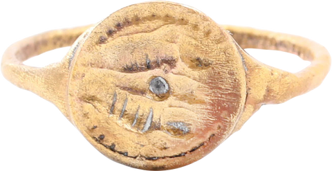 FINE ZOROASTRIAN FIRE ALTAR RING, PERSIA, 100BC-200AD, SIZE 8 1/2 - Fagan Arms